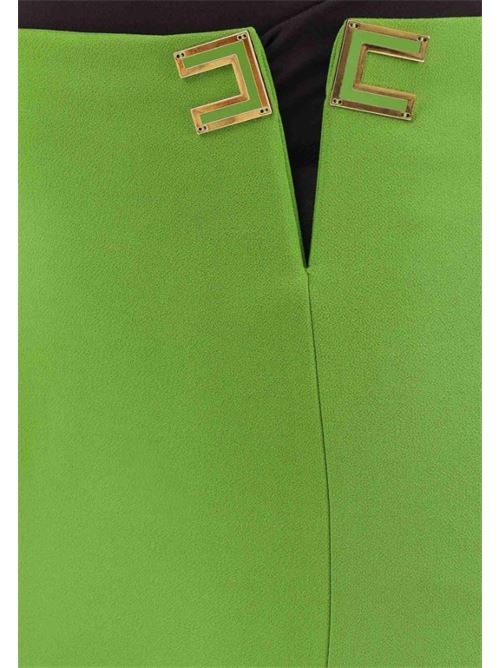 Double stretch crepe skirt with logo details ELISABETTA FRANCHI | GO14761E2.EV3